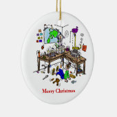 Ornement fol de Noël de Radio Shack de jambon de (Droite)