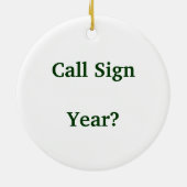 Ornement fol de Noël de Radio Shack de jambon de (Dos)