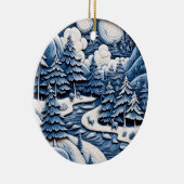 Ornement forestier d'hiver enchanté (Droite)