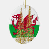 Ornement gallois de Noël de drapeau de dragon du (Droite)