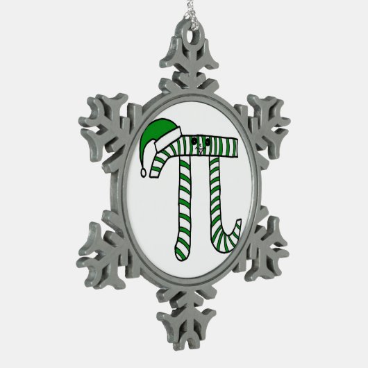 Ornement Geek en mathématiques de Noël en vert (Gauche)
