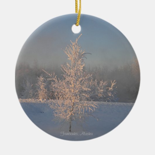 Ornement givré d'arbres (Devant)