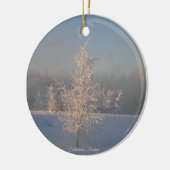 Ornement givré d'arbres (Gauche)