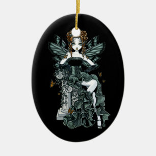 Ornement gothique de fée de papillon de couture de