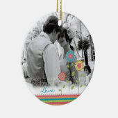 Ornement grand de mariage de photo d'amour de (Droite)