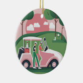 Ornement Graphique de Chariot de Golf - Personnali (Droite)
