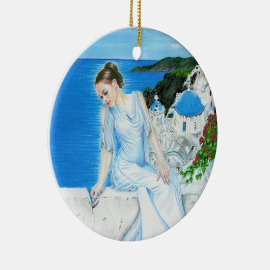 Ornement grec de beauté de Santorini (Droite)