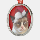 Ornement grincheux de Noël de chat (Gauche)