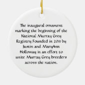 Ornement gris national de l'enregistrement 2011 de (Dos)