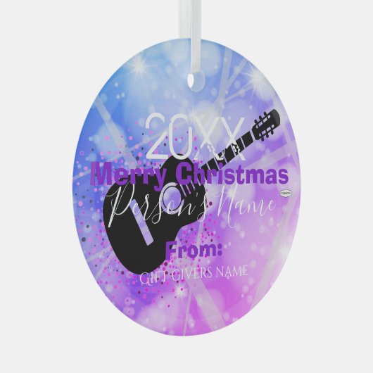 Ornement guitariste de Noël HAMbWG (Avant droite)