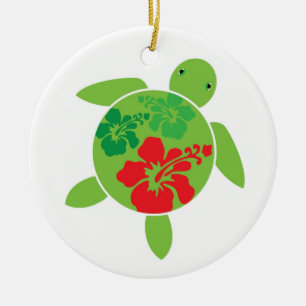 Ornement hawaïen de Noël de vacances de Honu