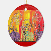 Ornement heureux de défilé d'éléphant (Gauche)