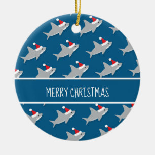 Ornement heureux de Joyeux Noël de motif de requi