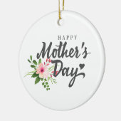 Ornement heureux floral élégant du jour de mère | (Gauche)