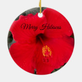 Ornement Hibiscus rouge (Dos)
