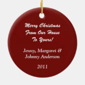 Ornement Holly Mistletoe 2 De Notre Maison À Votre (Dos)