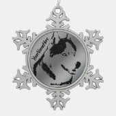 Ornement Husky Sibérie Husky Décor de vacances (Devant)