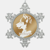 Ornement Husky Sibérie Husky Décor de vacances (Devant)