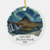 Ornement Islande personnalisé, Islande (Devant)