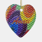 Ornement italien de coeur de mosaïque (Droite)