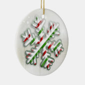 Ornement italien de flocon de neige de Noël (Droite)