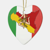 Ornement italien de la Sicile de drapeau (Gauche)