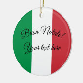 Ornement italien de Noël de drapeau de Buon Natale (Gauche)