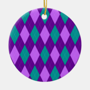 Ornement Jacquard pourpre