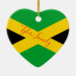 Ornement jamaïcain de Noël personnalisé par Fla