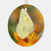 Ornement jaune de papillon (Gauche)