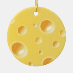 Ornement jaune de texture de fromage suisse