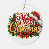 Ornement Joyeux Noël (Gauche)
