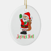 Ornement Joyeux Noel Père Noël (Droite)