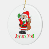 Ornement Joyeux Noel Père Noël (Gauche)