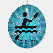 Ornement Kayak personnalisé (Gauche)