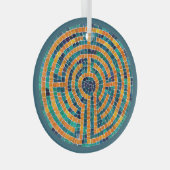 ORNEMENT LABYRINTH II en cercle de verre (Avant droite)