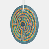 ORNEMENT LABYRINTH II en cercle de verre (Avant gauche)
