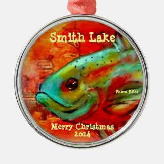 Ornement "lac de Noël de 2014 poissons smith "
