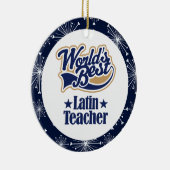 Ornement latin de cadeau de professeur (Droite)