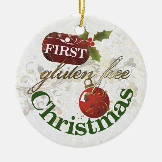 Ornement libre de Noël de premier gluten (Devant)