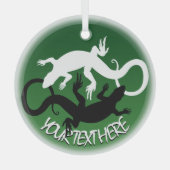 Ornement Lizard Décorations de reptile personnalis (Recto)