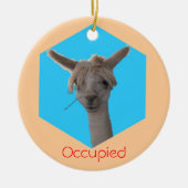 Ornement - Llama Occupé hanger (Devant)