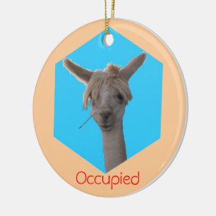 Ornement - Llama Occupé hanger