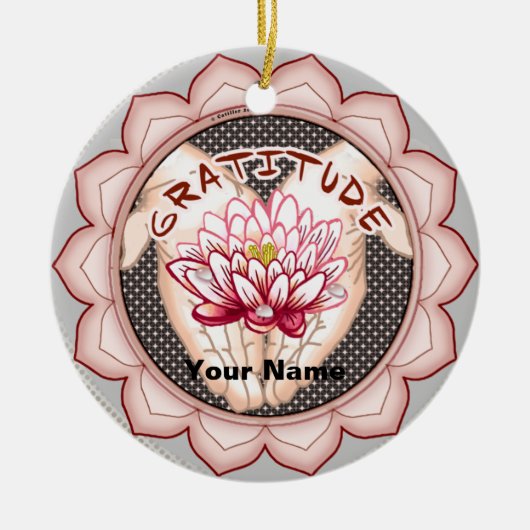 Ornement Lotus Gratitude (Devant)
