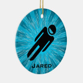 Ornement Luge personnalisé (Droite)