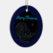 Ornement lunaire de Noël de marée (Droite)