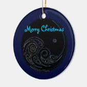 Ornement lunaire de Noël de marée (Gauche)