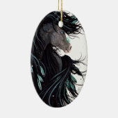 Ornement majestueux de Noël de cheval par Bihrle (Droite)