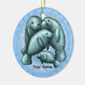 Ornement Manatee Bubbles (Gauche)