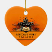 Ornement Mariage - Amour d'Halloween (Dos)